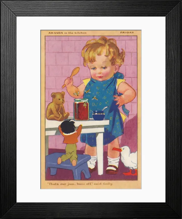 Framed Print : Awanda in the kitchen Framed Print : Awanda in the kitchen