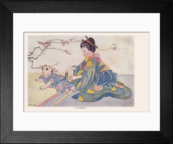 Framed Print : Japanese scenes Framed Print : Japanese scenes