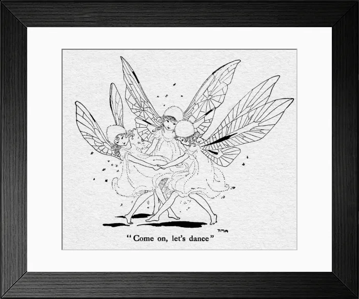 Framed Print : Dancing fairies Framed Print : Dancing fairies