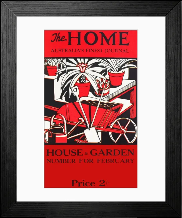 Framed Print : The Home. Cover for The Home, Australias finest journal Framed Print : The Home. Cover for The Home, Australias finest journal