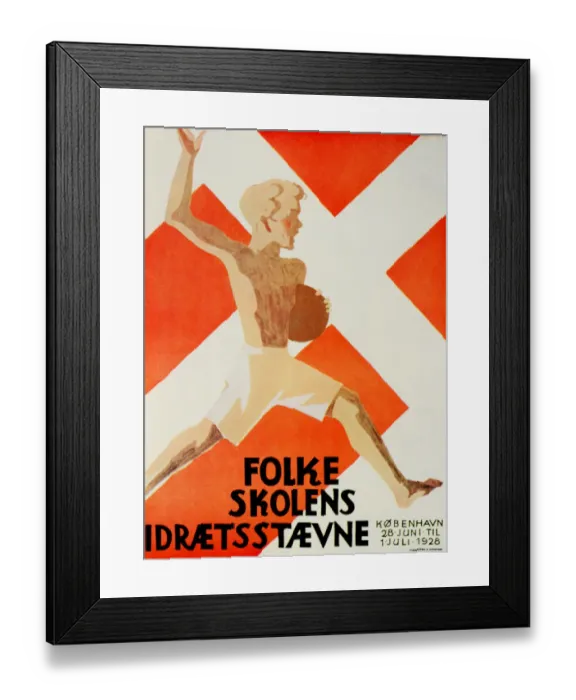 Framed Print : Folkeskolens idraetsstaevne Framed Print : Folkeskolens idraetsstaevne