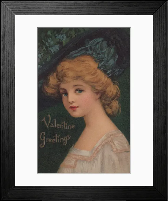 Framed Print : Edwardian maiden Framed Print : Edwardian maiden