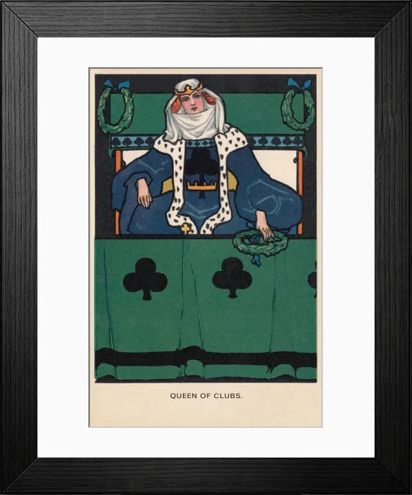 Framed Print : Queen of Clubs Framed Print : Queen of Clubs