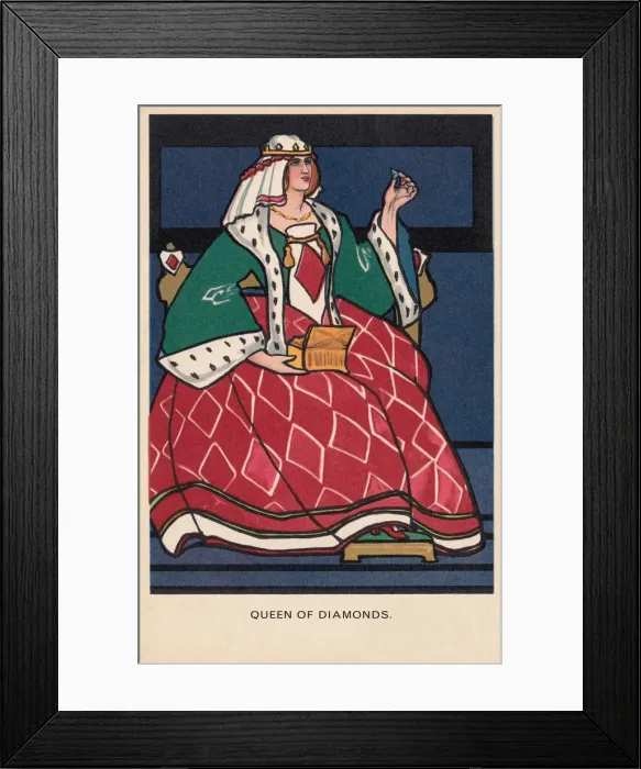 Framed Print : Queen of Diamonds Framed Print : Queen of Diamonds