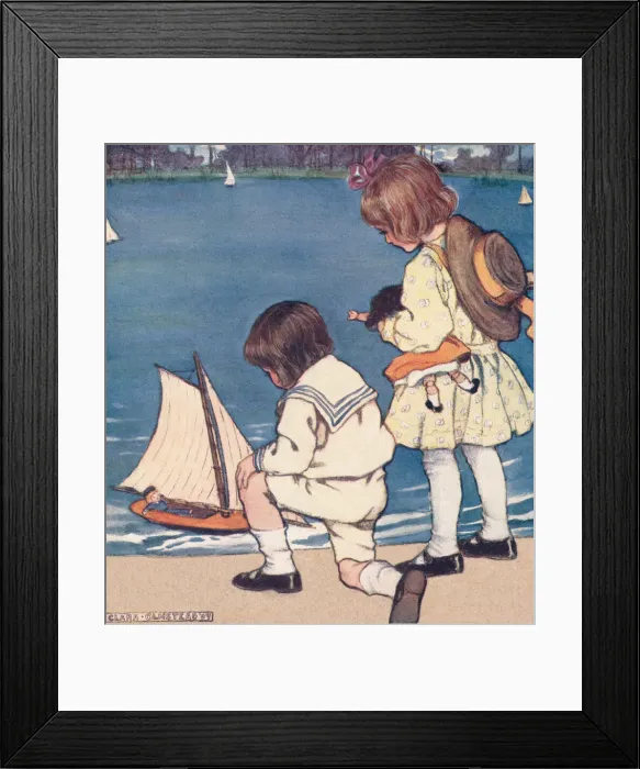 Framed Print : Playing with a yacht Framed Print : Playing with a yacht