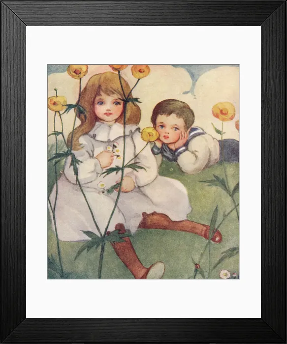 Framed Print : Buttercups & daisies Framed Print : Buttercups & daisies
