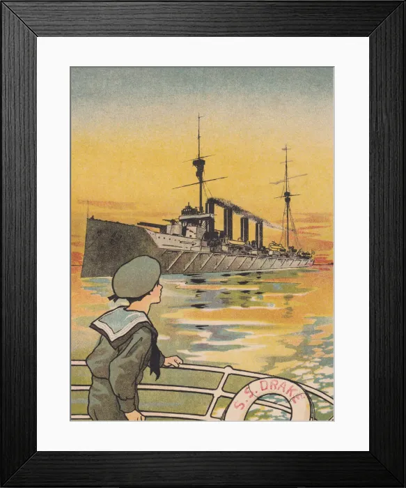 Framed Print : British warships WW1 Framed Print : British warships WW1