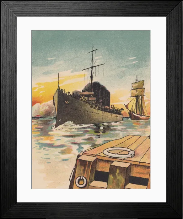 Framed Print : British warships WW1 Framed Print : British warships WW1