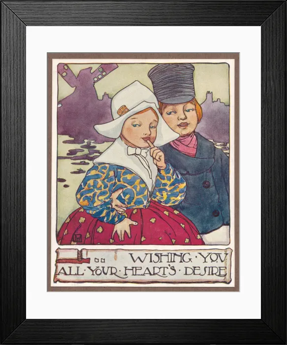 Framed Print : Dutch couple Framed Print : Dutch couple