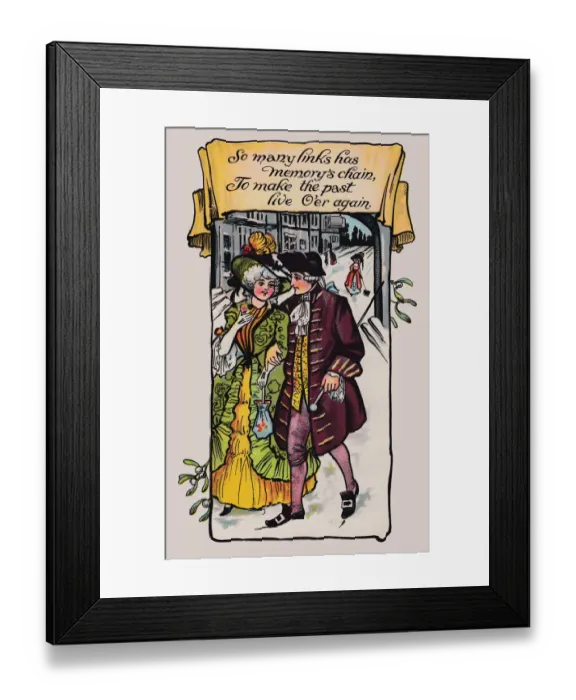 Framed Print : Regency couple Framed Print : Regency couple