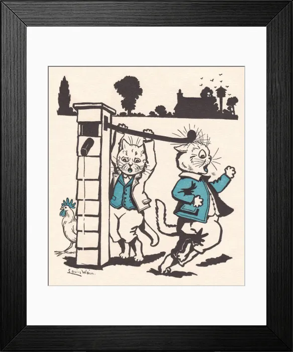 Framed Print : Louis Wain cats Framed Print : Louis Wain cats