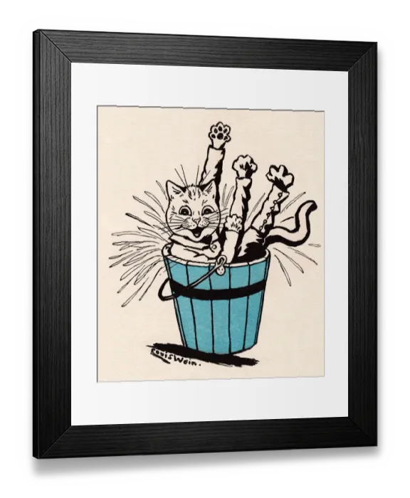 Framed Print : Louis Wain cats Framed Print : Louis Wain cats