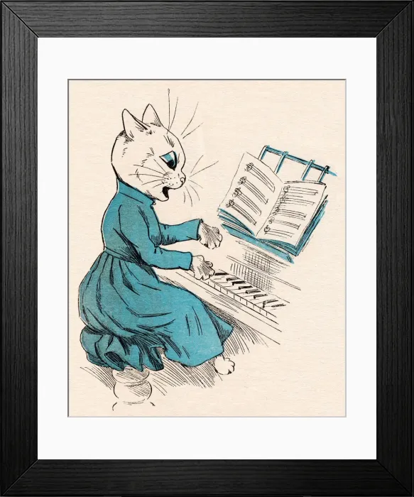 Framed Print : Louis Wain cats Framed Print : Louis Wain cats