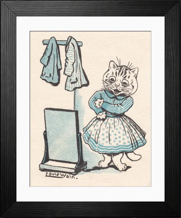 Framed Print : Louis Wain cats Framed Print : Louis Wain cats
