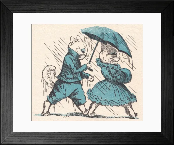 Framed Print : Louis Wain cats Framed Print : Louis Wain cats