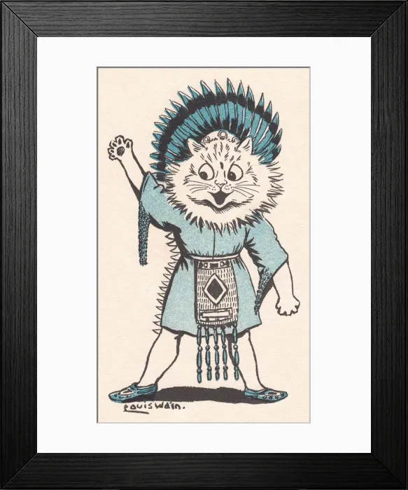 Framed Print : Louis Wain cats Framed Print : Louis Wain cats
