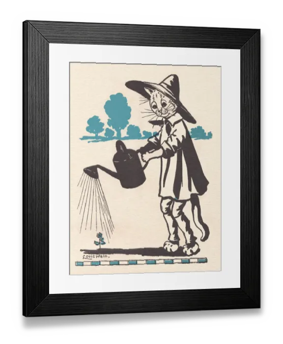 Framed Print : Louis Wain cats Framed Print : Louis Wain cats