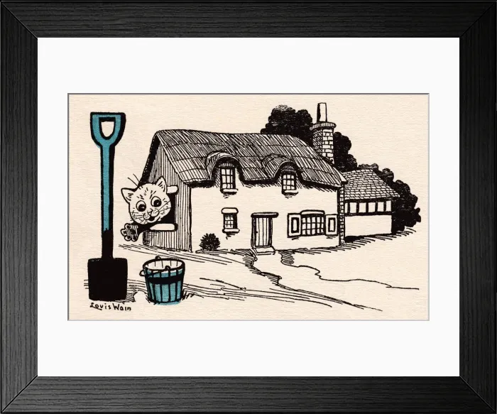 Framed Print : Louis Wain cats Framed Print : Louis Wain cats
