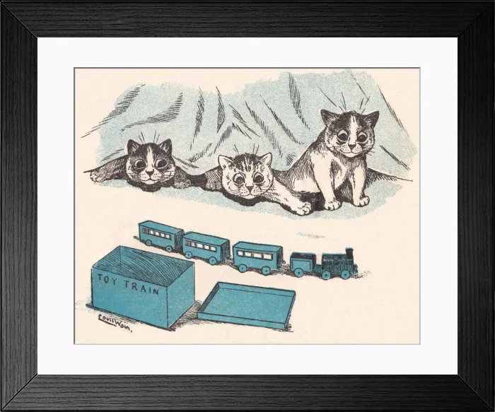 Framed Print : Louis Wain cats Framed Print : Louis Wain cats