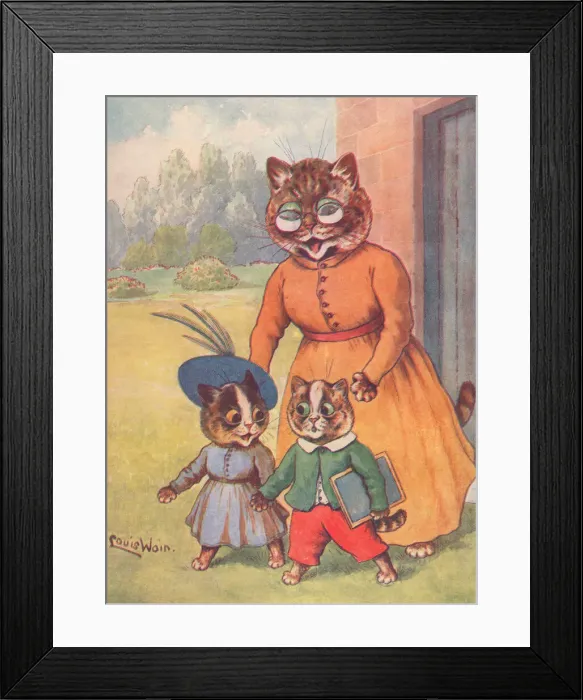 Framed Print : Louis Wain cats Framed Print : Louis Wain cats