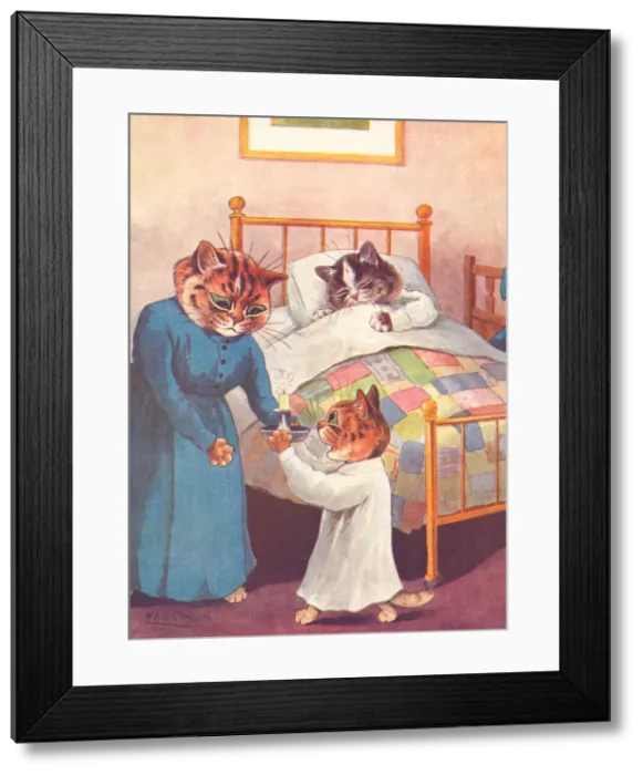 Framed Print : Louis Wain cats Framed Print : Louis Wain cats