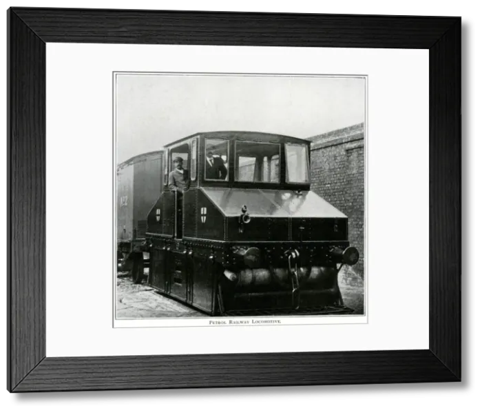 Framed Print : Underground railway petrol locomotive, London Framed Print : Underground railway petrol locomotive, London