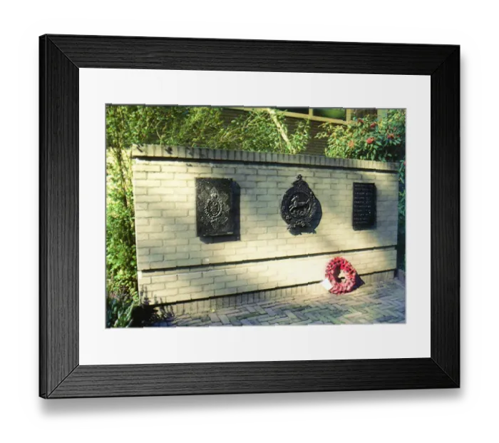 Framed Print : British troops and Locals Memorial, Sint Michielsgestel Framed Print : British troops and Locals Memorial, Sint Michielsgestel