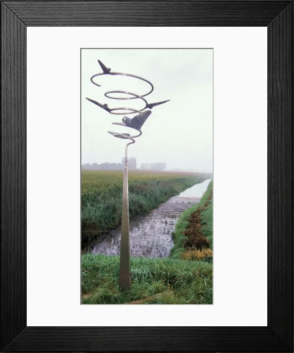 Framed Print : Spiralling Wings Memorial to Airstrip B-82, Keent Framed Print : Spiralling Wings Memorial to Airstrip B-82, Keent