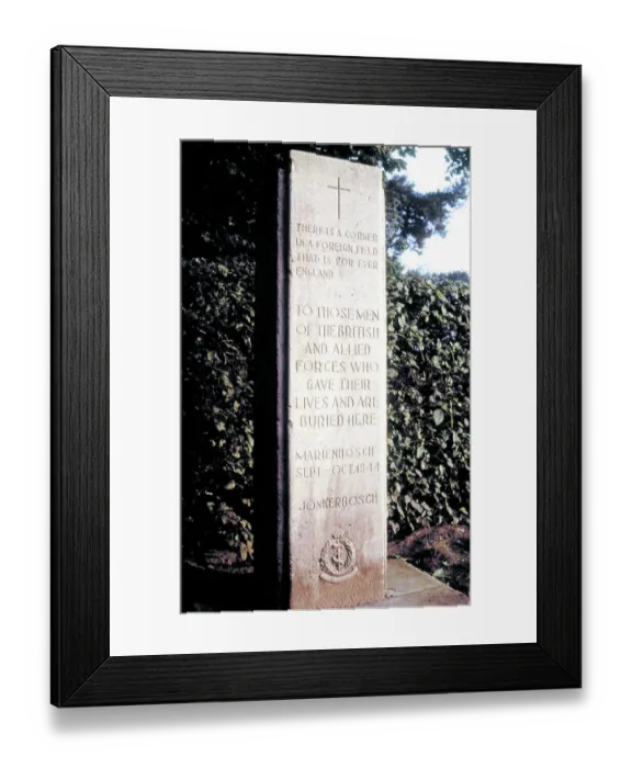 Framed Print : Memorial to British and Allied Forces, Jonkerbos Framed Print : Memorial to British and Allied Forces, Jonkerbos
