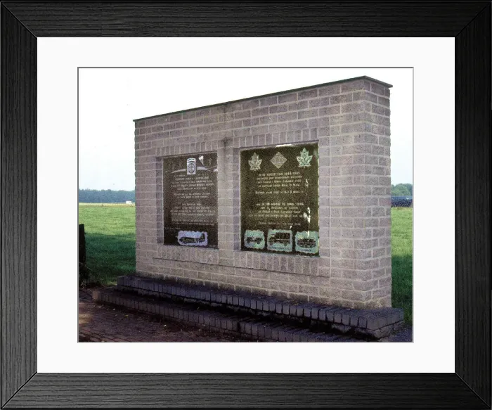 Framed Print : 505th PIR and 1st Canadian Army Memorial Framed Print : 505th PIR and 1st Canadian Army Memorial