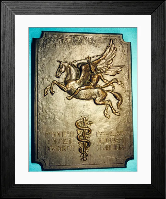 Framed Print : Airborne Forces Plaque, old St Elisabeths Hospital Framed Print : Airborne Forces Plaque, old St Elisabeths Hospital