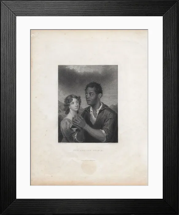 Framed Print : The African Prince (antique print) Framed Print : The African Prince (antique print)