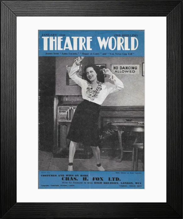 Framed Print : Hilda Simms (cover of Theatre World) Framed Print : Hilda Simms (cover of Theatre World)