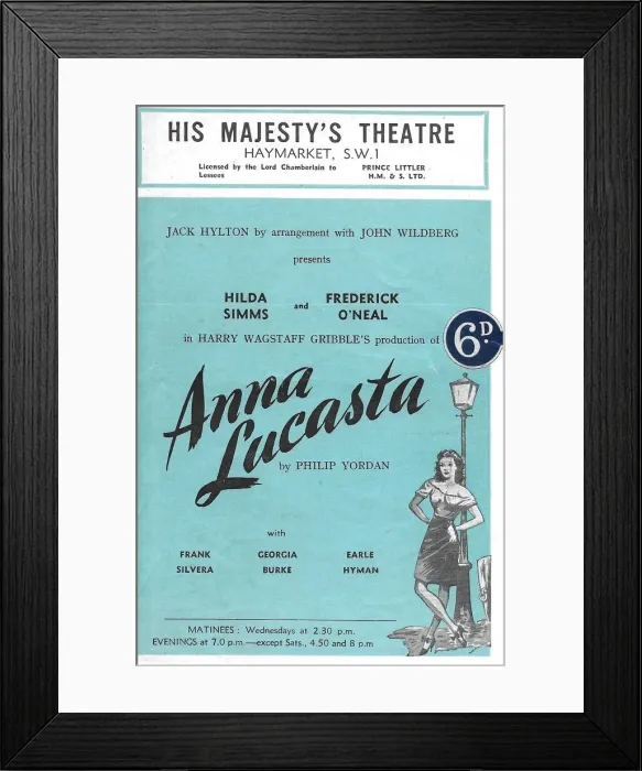 Framed Print : Anna Lucasta (programme cover) Framed Print : Anna Lucasta (programme cover)