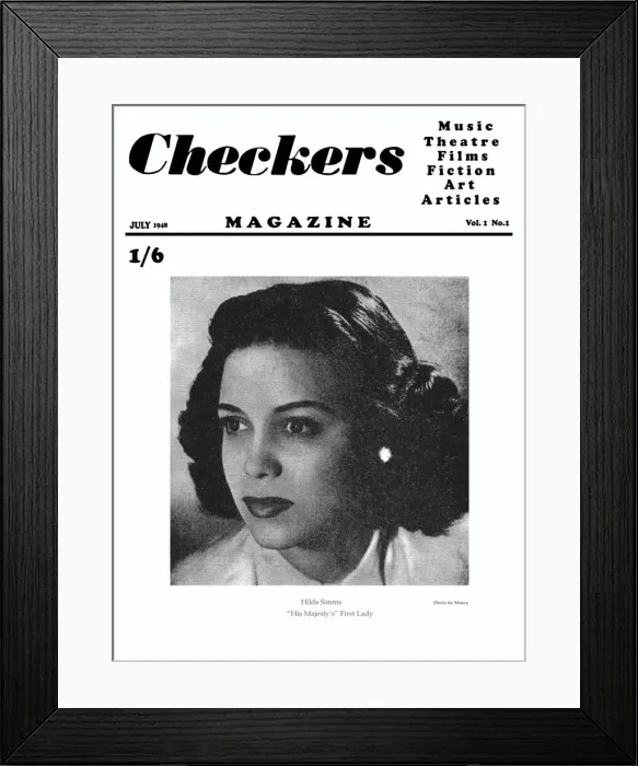 Framed Print : Hilda Simms (cover of Checkers) Framed Print : Hilda Simms (cover of Checkers)