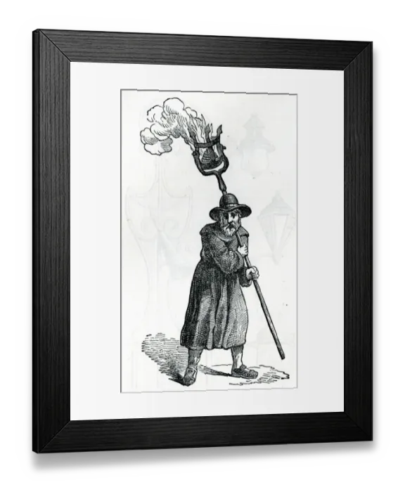 Framed Print : Cresset bearer Framed Print : Cresset bearer