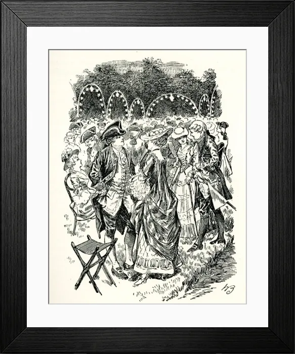 Framed Print : A corner of Vauxhall Gardens, London Framed Print : A corner of Vauxhall Gardens, London