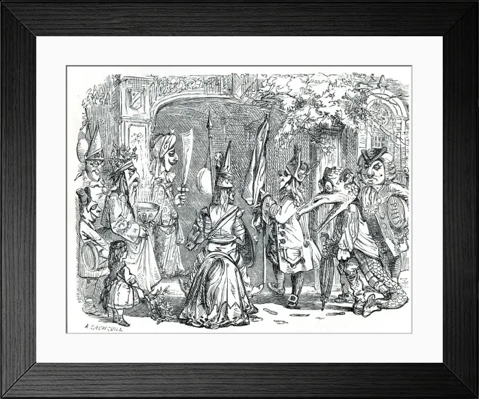 Framed Print : A party of mummers Framed Print : A party of mummers