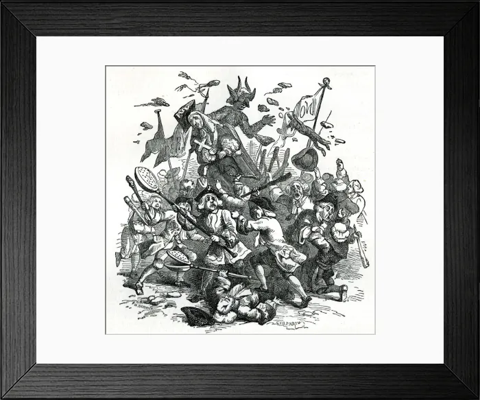 Framed Print : Roebuck Mug House Riot, London Framed Print : Roebuck Mug House Riot, London