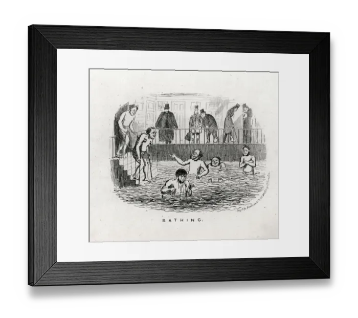 Framed Print : Bathing - The Water Cure Framed Print : Bathing - The Water Cure