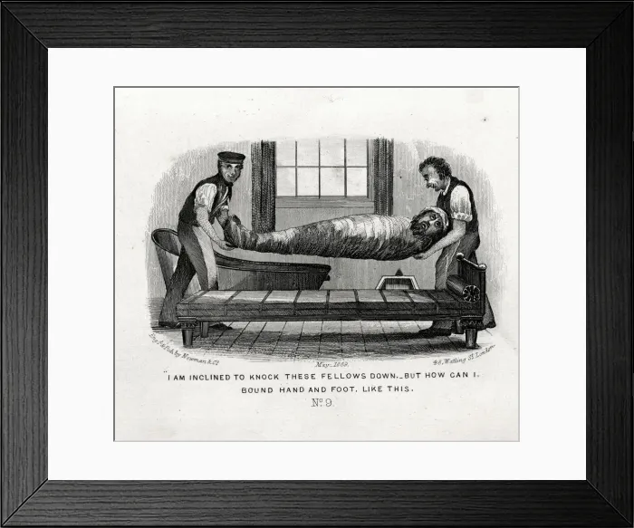 Framed Print : Bound Hand and Foot - The Water Cure
