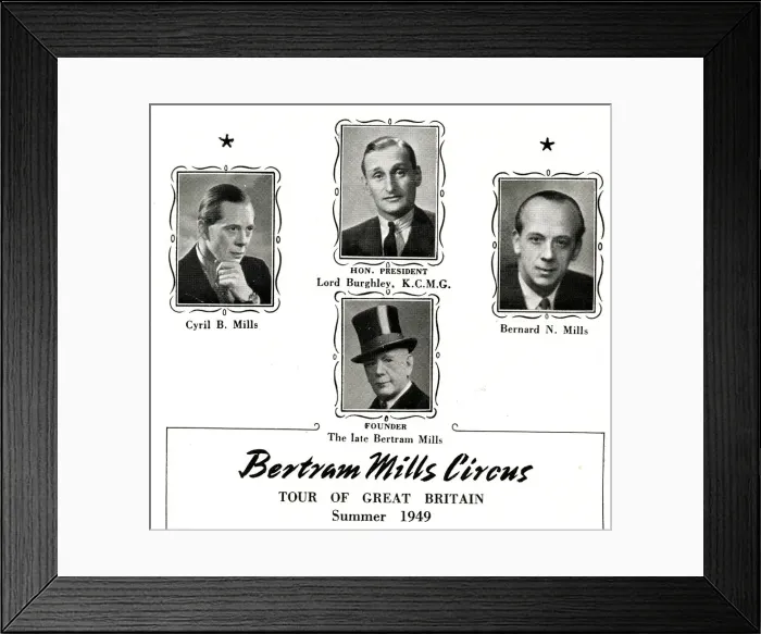 Framed Print : Directors of Bertram Mills Circus Framed Print : Directors of Bertram Mills Circus