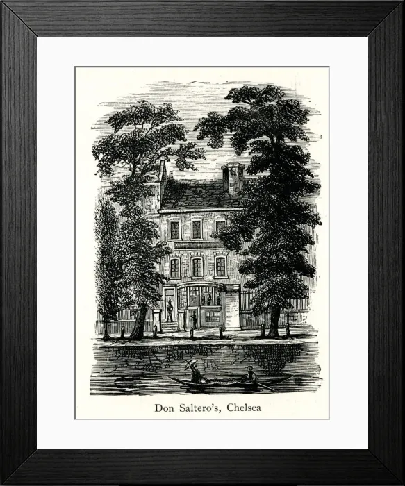 Framed Print : Don Salteros Coffee House, Cheyne Walk, Chelsea, London Framed Print : Don Salteros Coffee House, Cheyne Walk, Chelsea, London