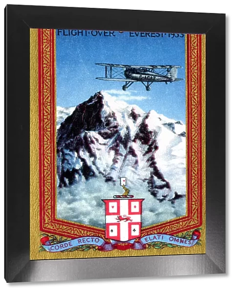Playing card back, first flight over Mount Everest