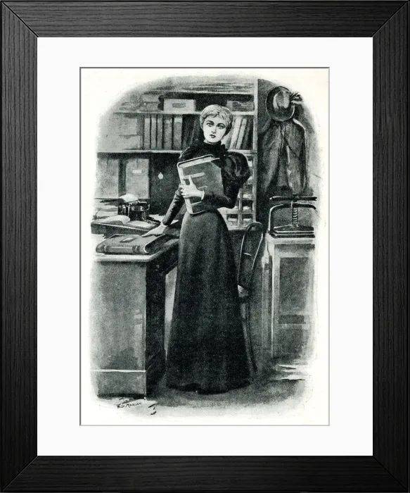 Framed Print : Girl Workers of London - The Lady Clerk Framed Print : Girl Workers of London - The Lady Clerk
