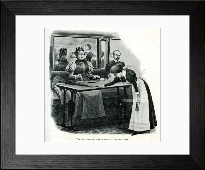 Framed Print : Girl Workers of London - The Waitress Framed Print : Girl Workers of London - The Waitress