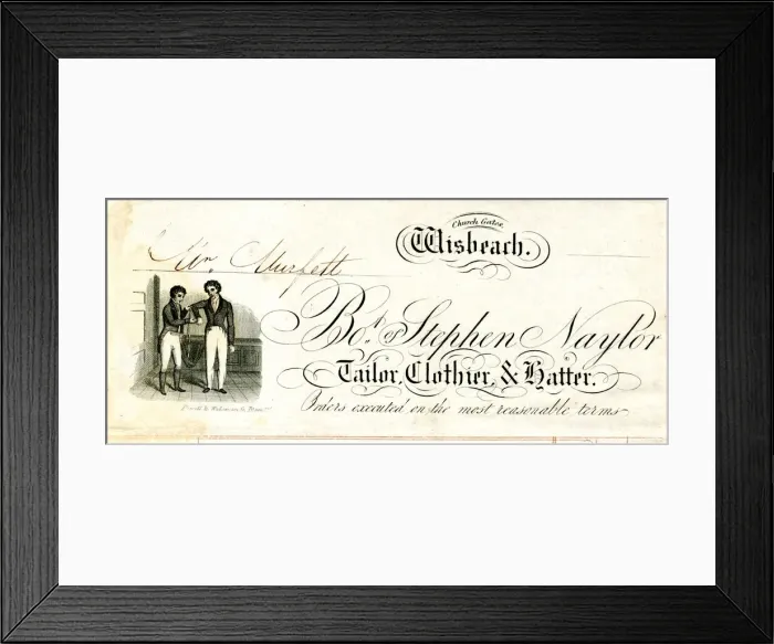 Framed Print : Stationery, Mens Tailor Clothier and Hatter Framed Print : Stationery, Mens Tailor Clothier and Hatter
