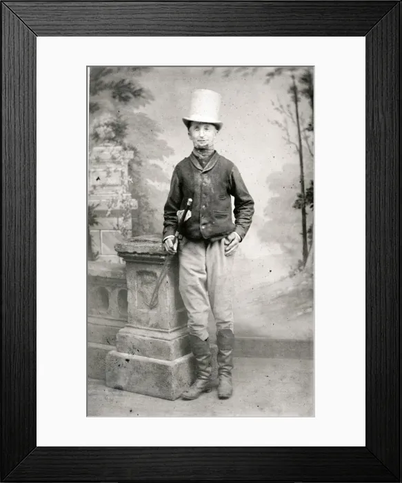 Framed Print : Man dressed as Charles Dickens character Mr Micawber Framed Print : Man dressed as Charles Dickens character Mr Micawber