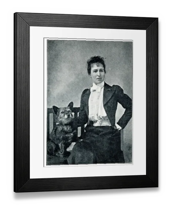 Framed Print : Maud Earl, British-American dog artist Framed Print : Maud Earl, British-American dog artist