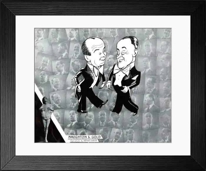 Framed Print : Naughton and Gold comedy act, London Palladium